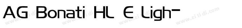 AG Bonati_HL_E Ligh字体转换